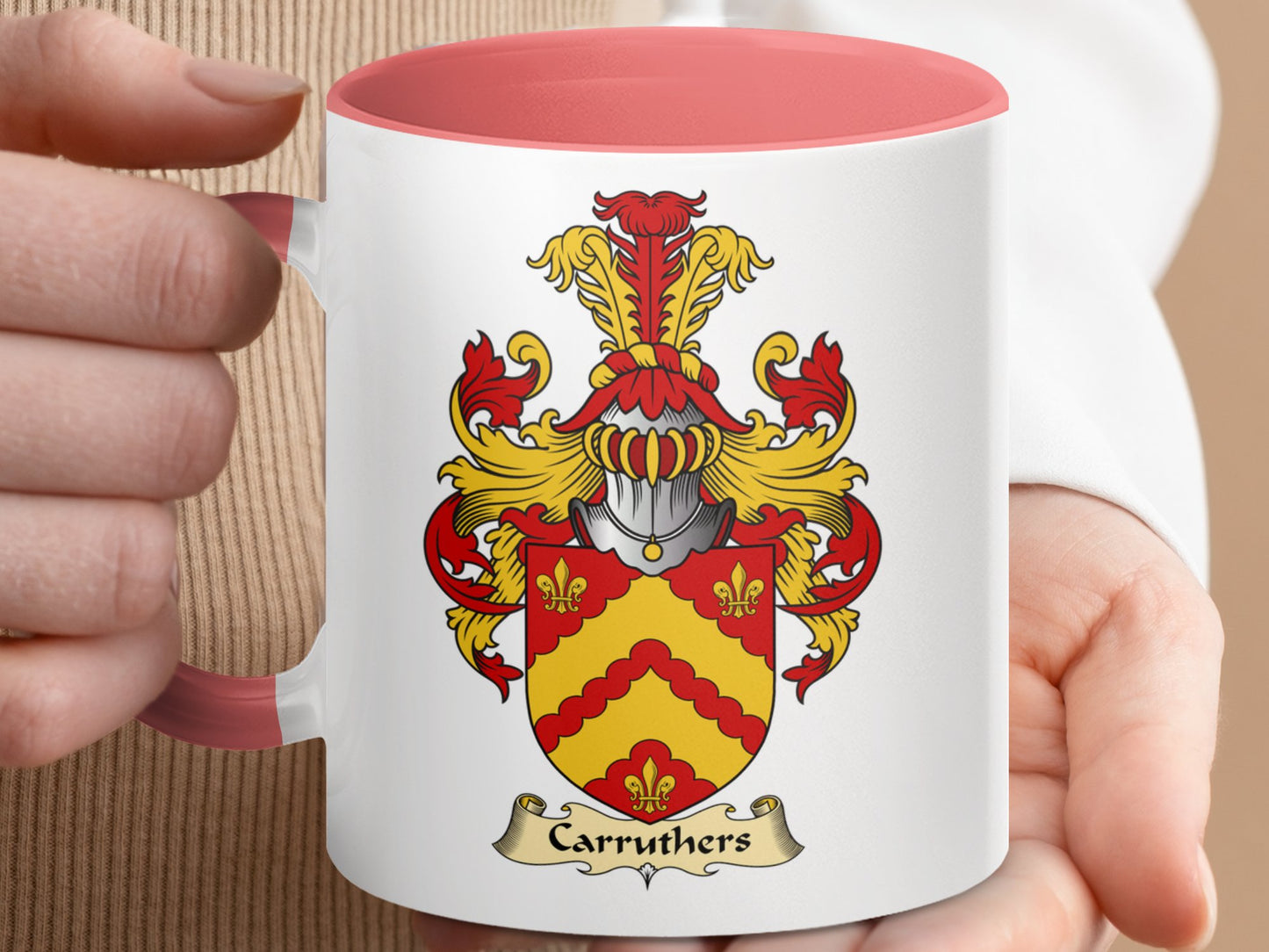 Carruthers Scottish Clan Coat of Arms Coffee Mug - Living Stone Gifts