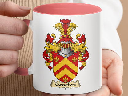 Carruthers Scottish Clan Coat of Arms Coffee Mug - Living Stone Gifts