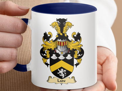 Clan Lade Scottish Coat of Arms Accent Mug - Living Stone Gifts