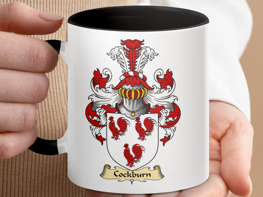 Cockburn Scottish Clan Heritage Coat of Arms Mug - Living Stone Gifts