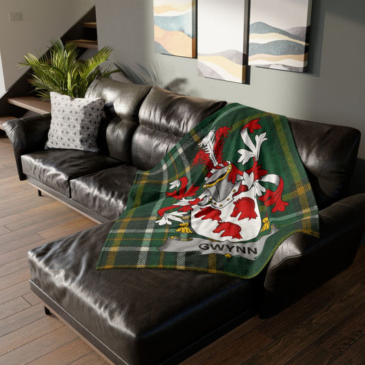 Family Crest Tartan Throw Blanket Decorative product