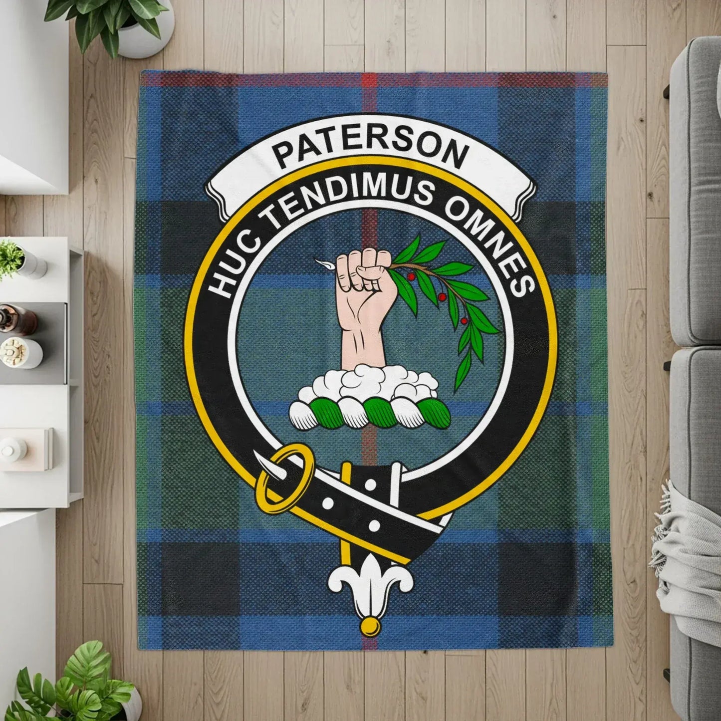Vibrant Paterson Huc Tendimus Omnes Tartan Blanket product