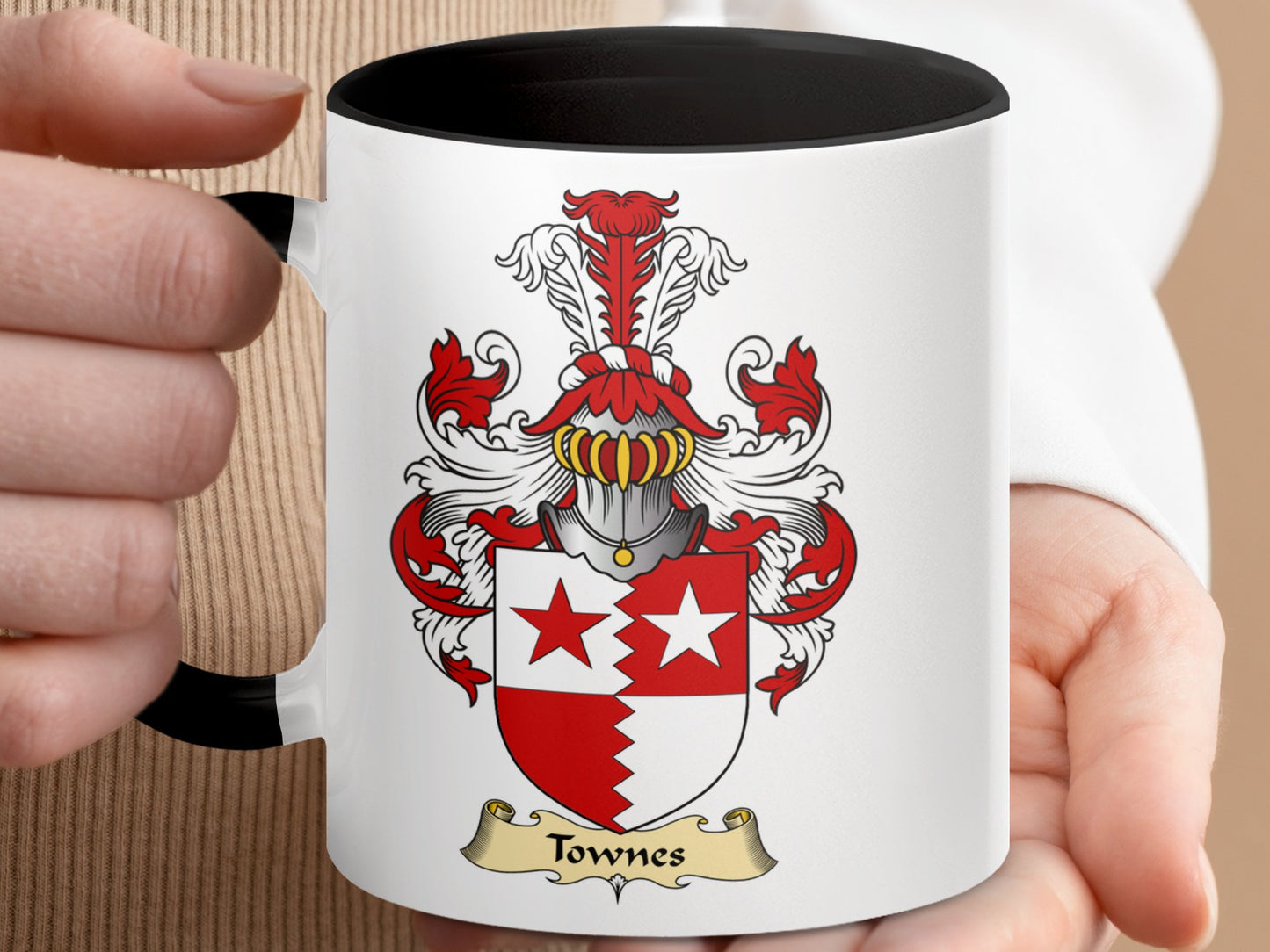 Clan Townes Scottish Coat of Arms Mug - Living Stone Gifts