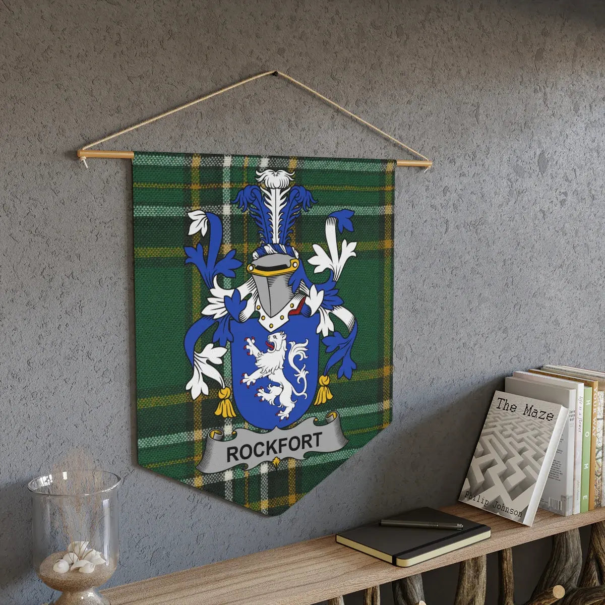 Rockfort Plaid Family Crest Wall Decor product type