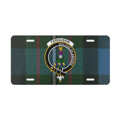 Ferguson Dulcius Ex Asperis Plaid License Plate product