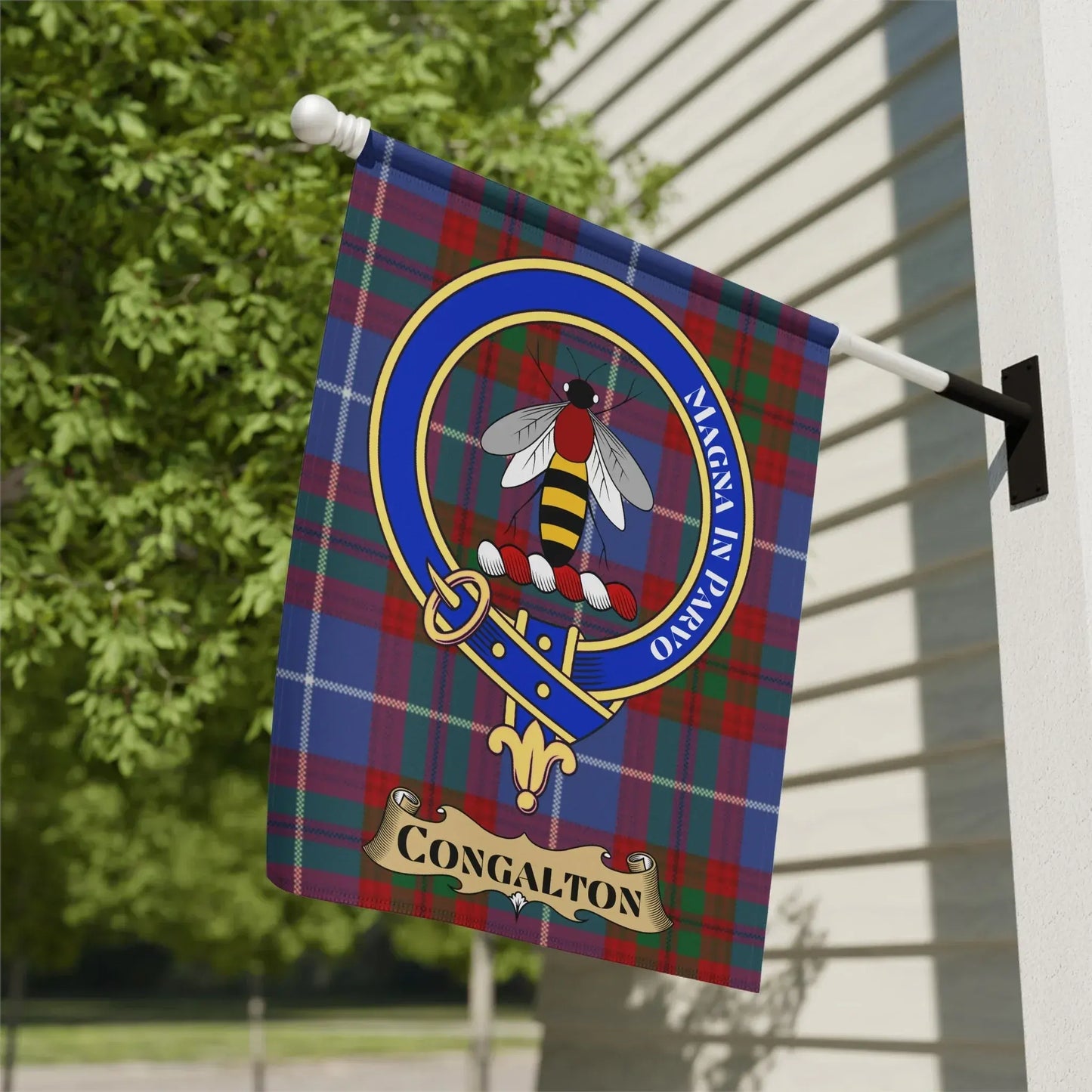 Clan Crest Plaid Pattern Personalised Flag product