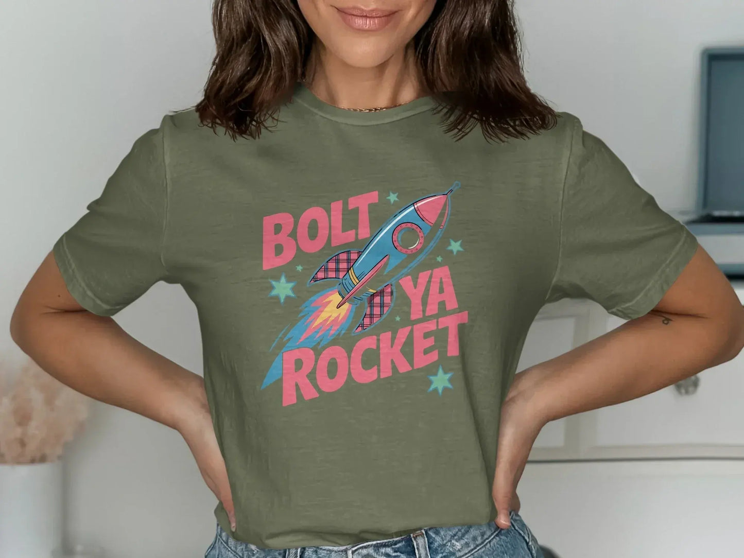 BOLT YA ROCKET Graphic Tee Shirt product