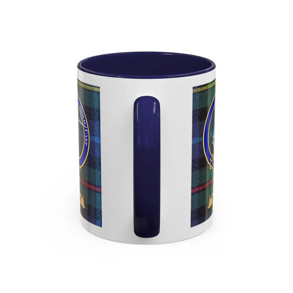 Classic Tartan Emblem Navy Handle Coffee Mug