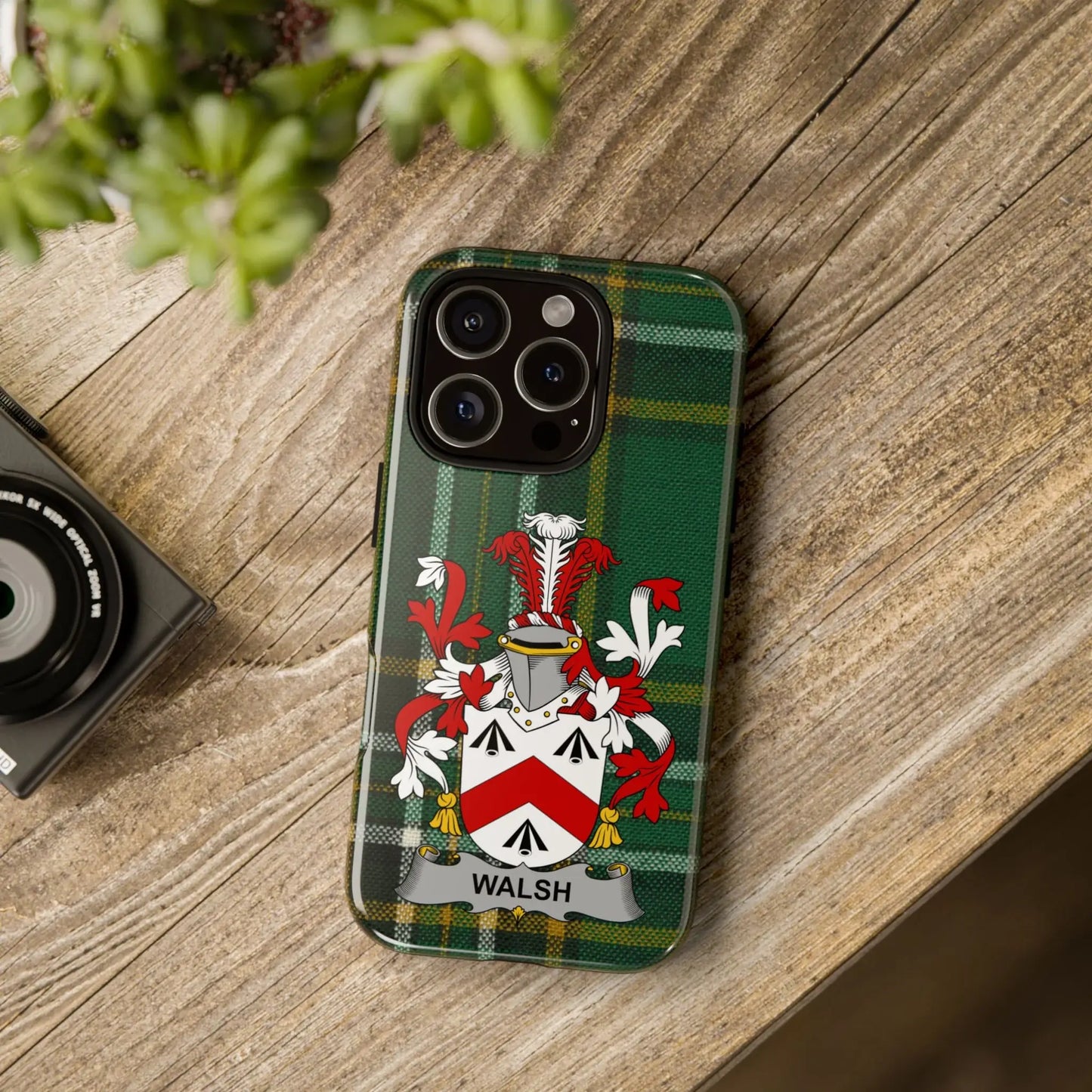 Choose Any Irish Surname Coat of Arms Tough Phone Case