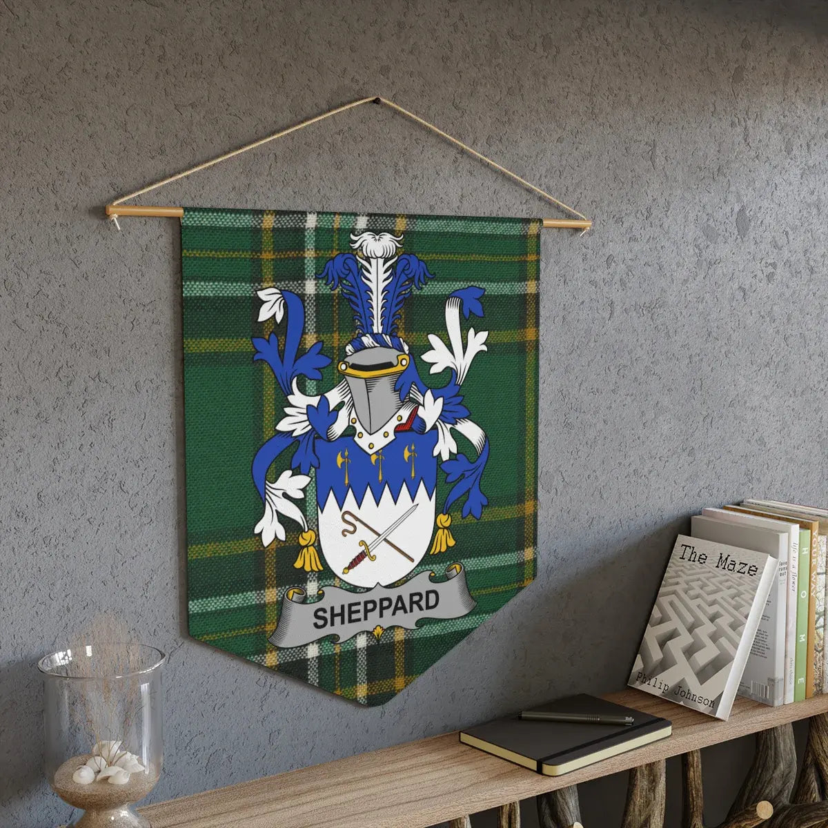 Custom Sheppard Tartan Crest Banner product