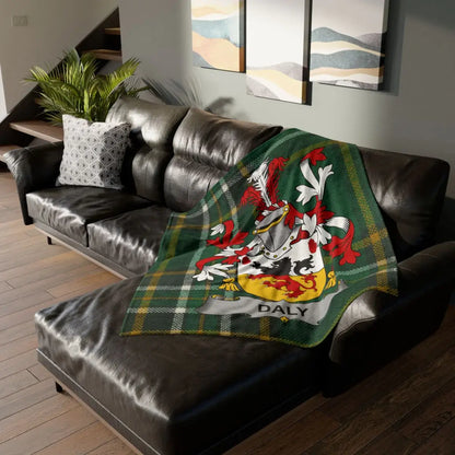 Family Crest Plaid Print Throw Blanket Cozy Product
