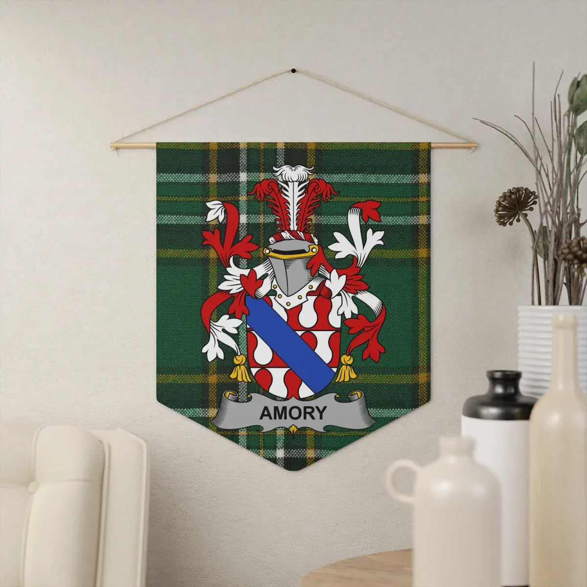 Amory Family Crest Heraldic Wall Hanging Tapestry product