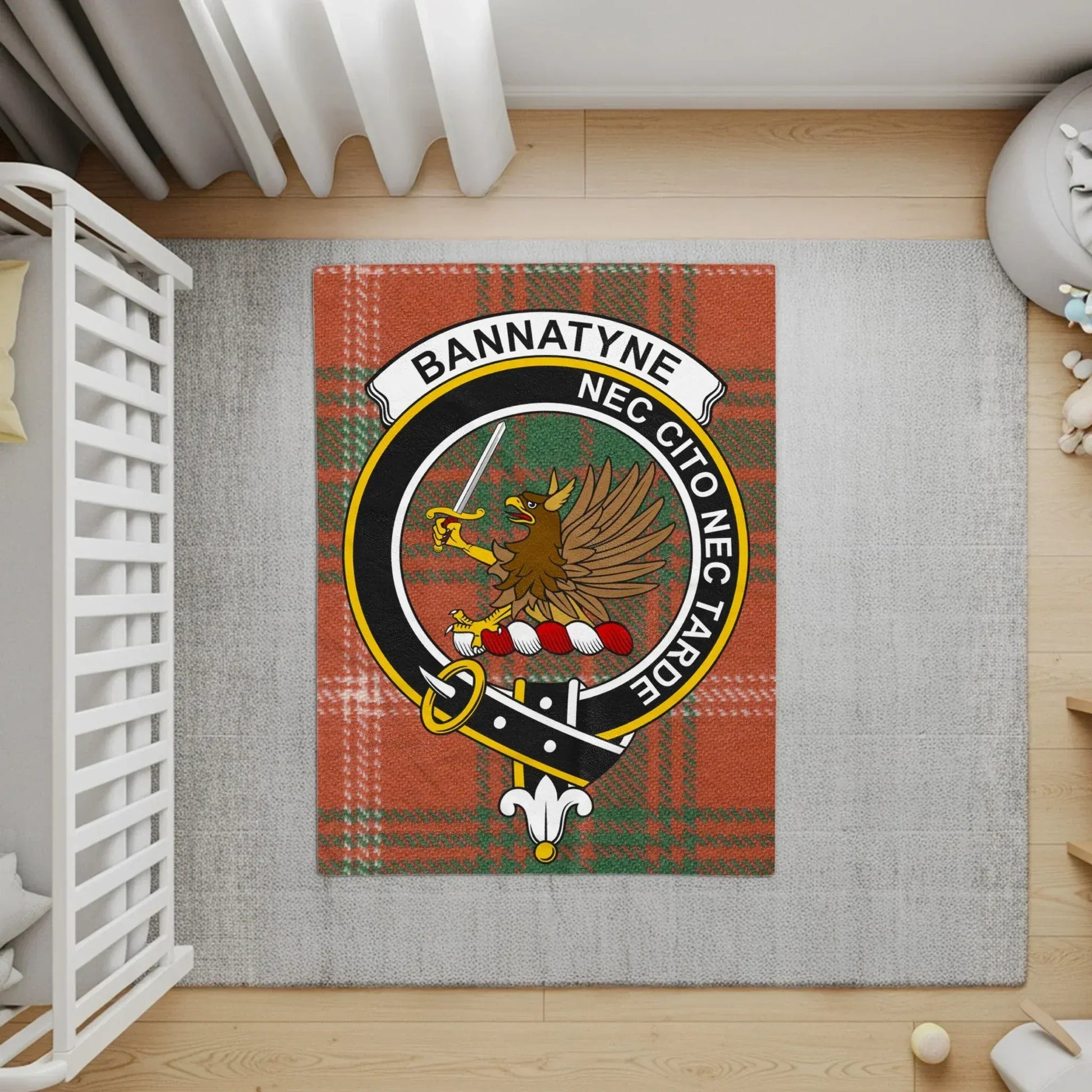 Bannatyne Crest Tartan Rug for Home Decor product