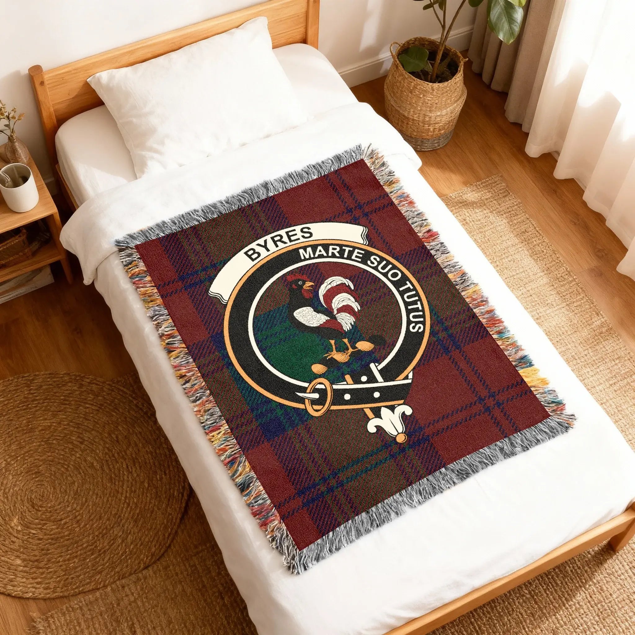 BYRES Marte Suo Tusus Coat Of Arms Blanket