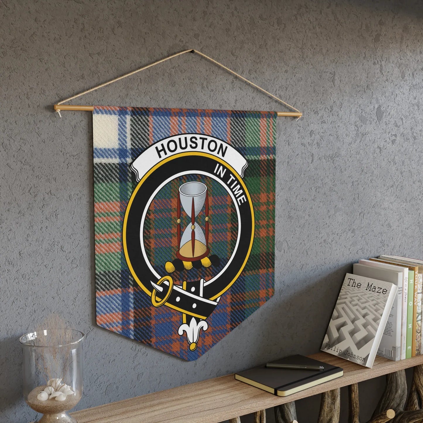 Houston In Time Wall Hanging Tapestry product type