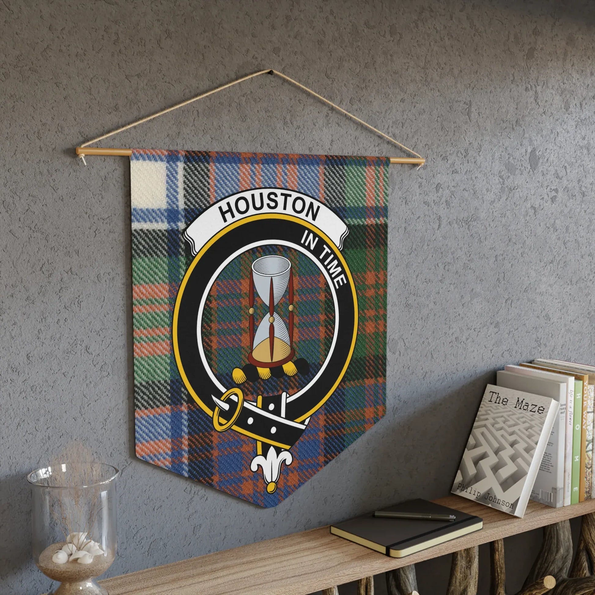 Houston In Time Wall Hanging Tapestry product type