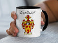 Rule Scottish family crest accent mug with Scotland above the coat of arms design
