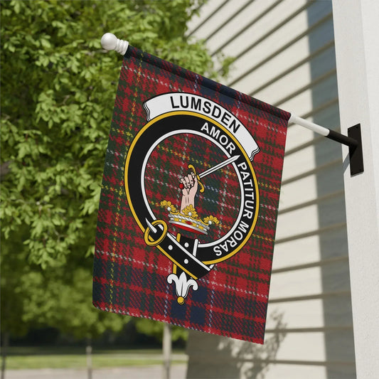 Lumsden Amor Patitur Moras Crest Tartan Flag product