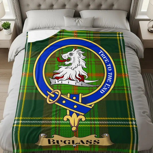 True to the End Buglass Clan Tartan Blanket product