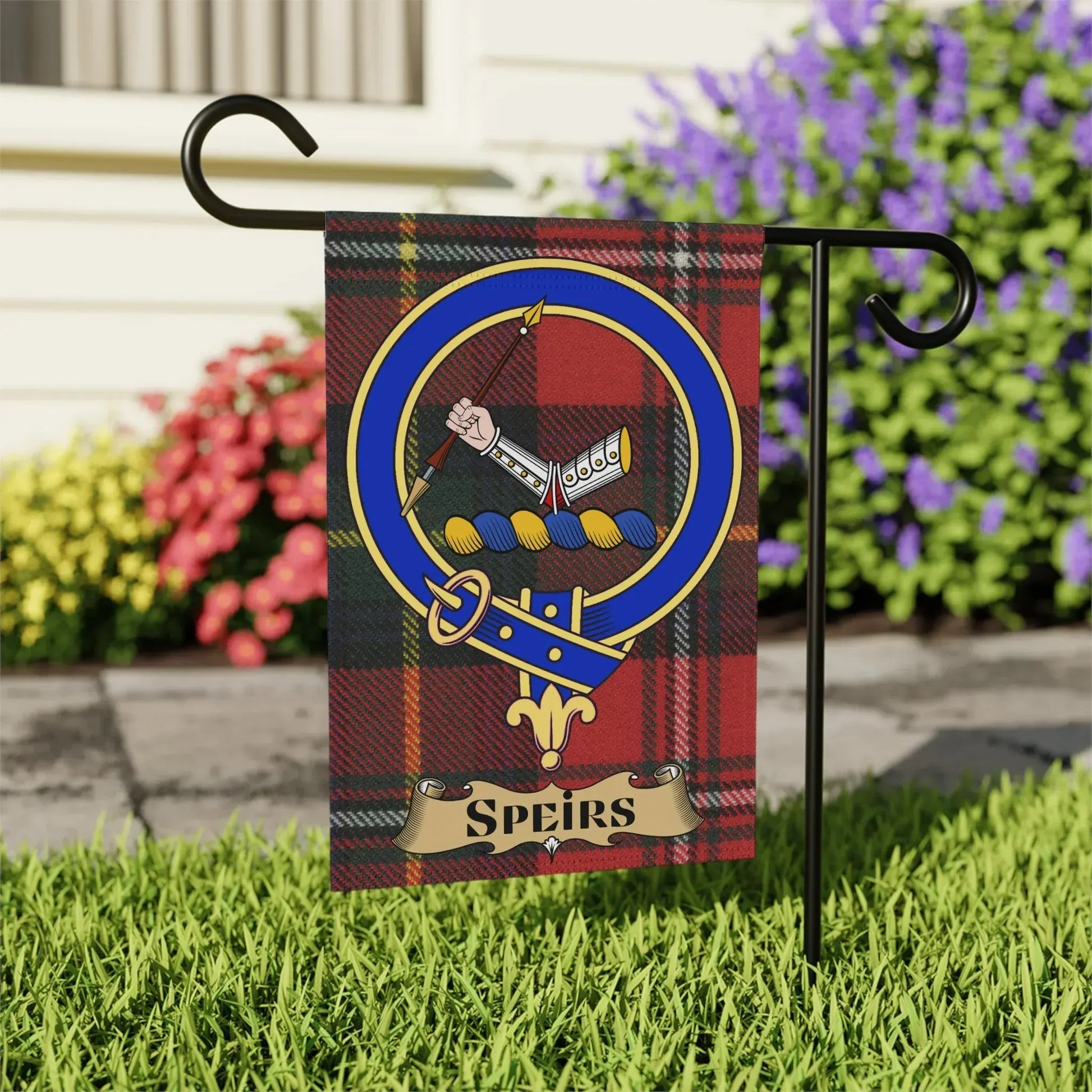 Clan Speirs Tartan Garden Flag Decorative Product