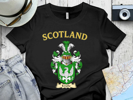 Scotland Emblem Emslie Crest Design T-shirt product type