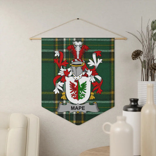 Custom Family Crest Tartan Banner Wall Decoration product