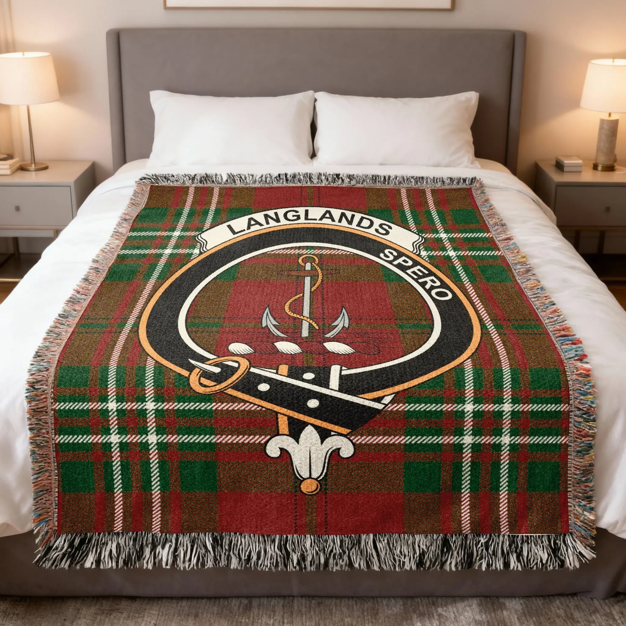 Langlands Spero Tartan Throw Blanket for a Cozy Home