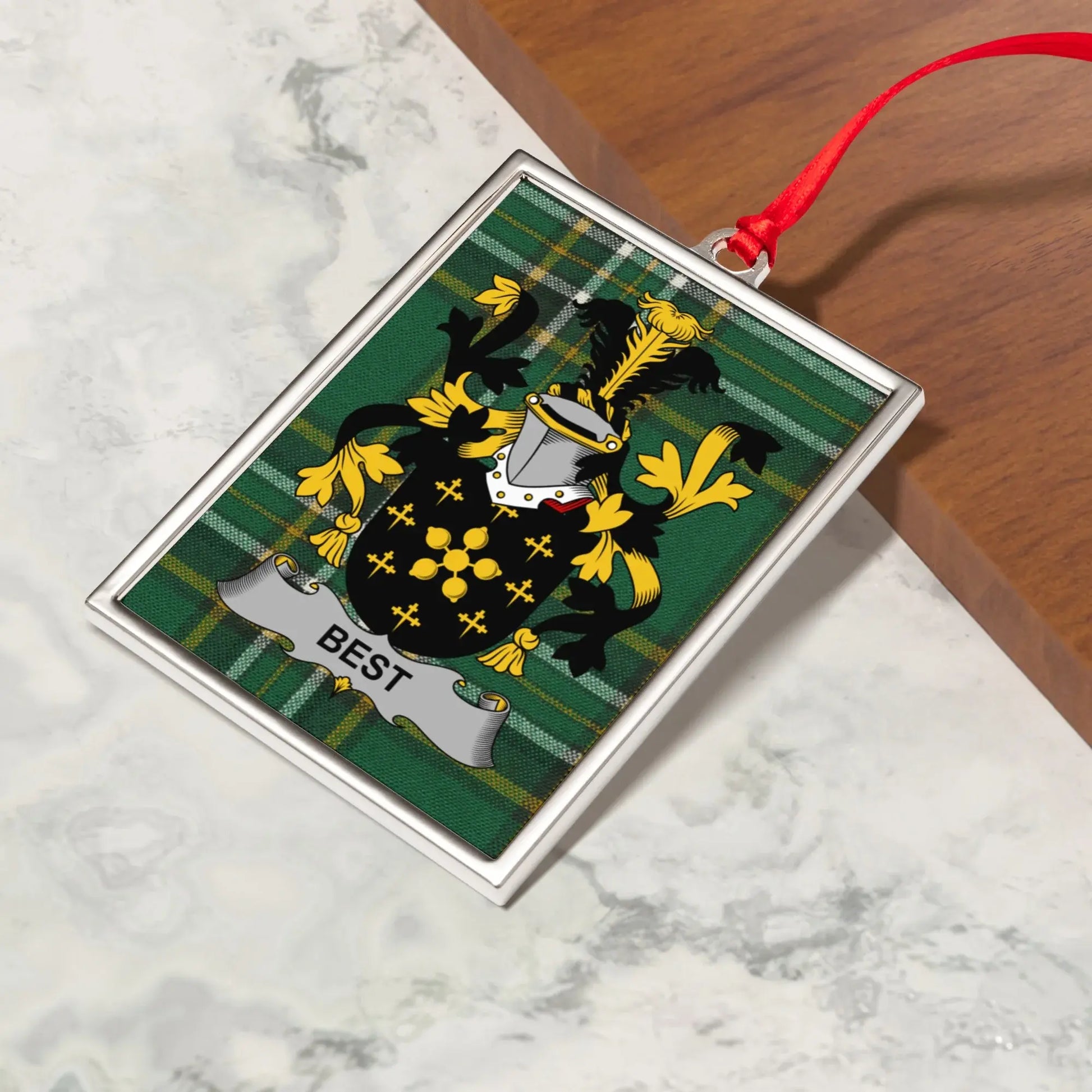 Elegant Custom Family Crest Ornament product type