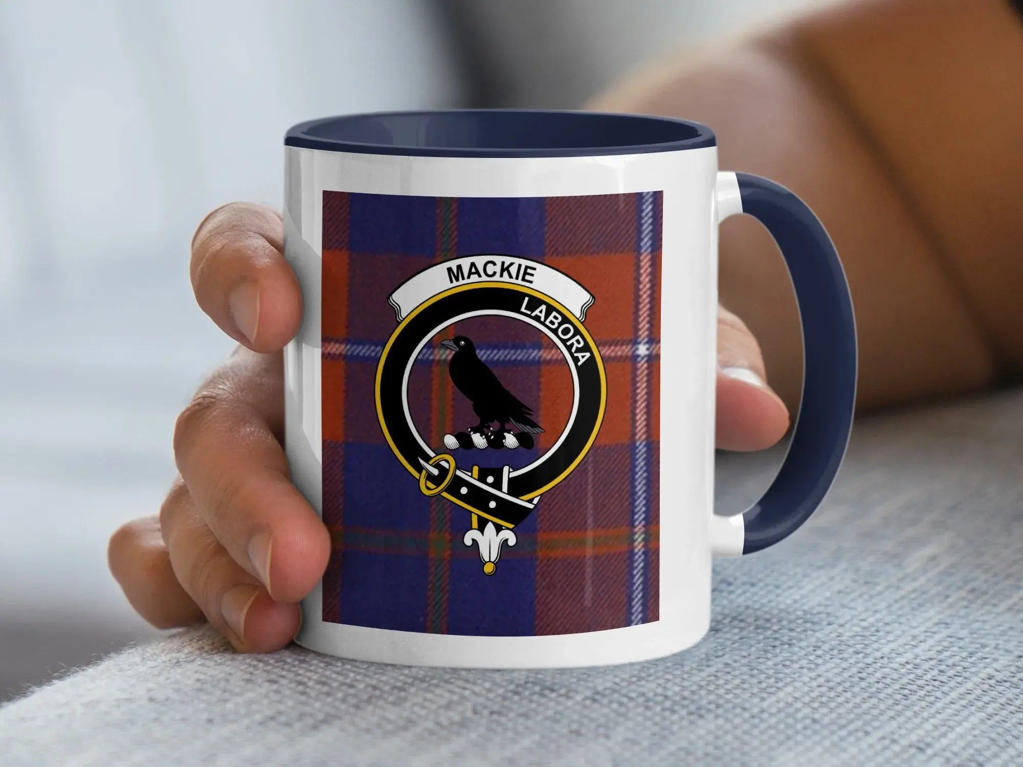 Mackie Labora Plaid Design Coffee Mug