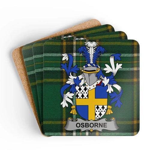 Osborne Family Crest Tartan Plaid Coaster Set product type