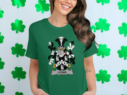 Family Emblem Lyons Crest Shirt Saint Patrick's Day product