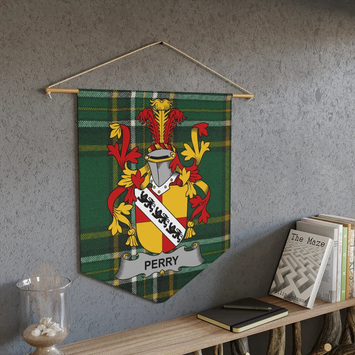 Custom Family Crest Perry Banner Wall Display product
