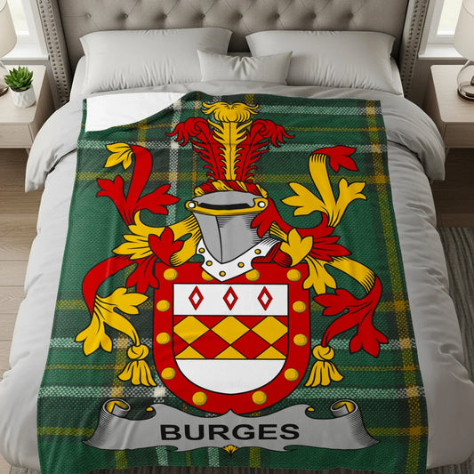 Family Heritage Coat of Arms Design Blanket product