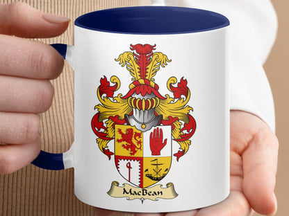 MacBean Family Crest with Scottish Coat of Arms Mug - Living Stone Gifts