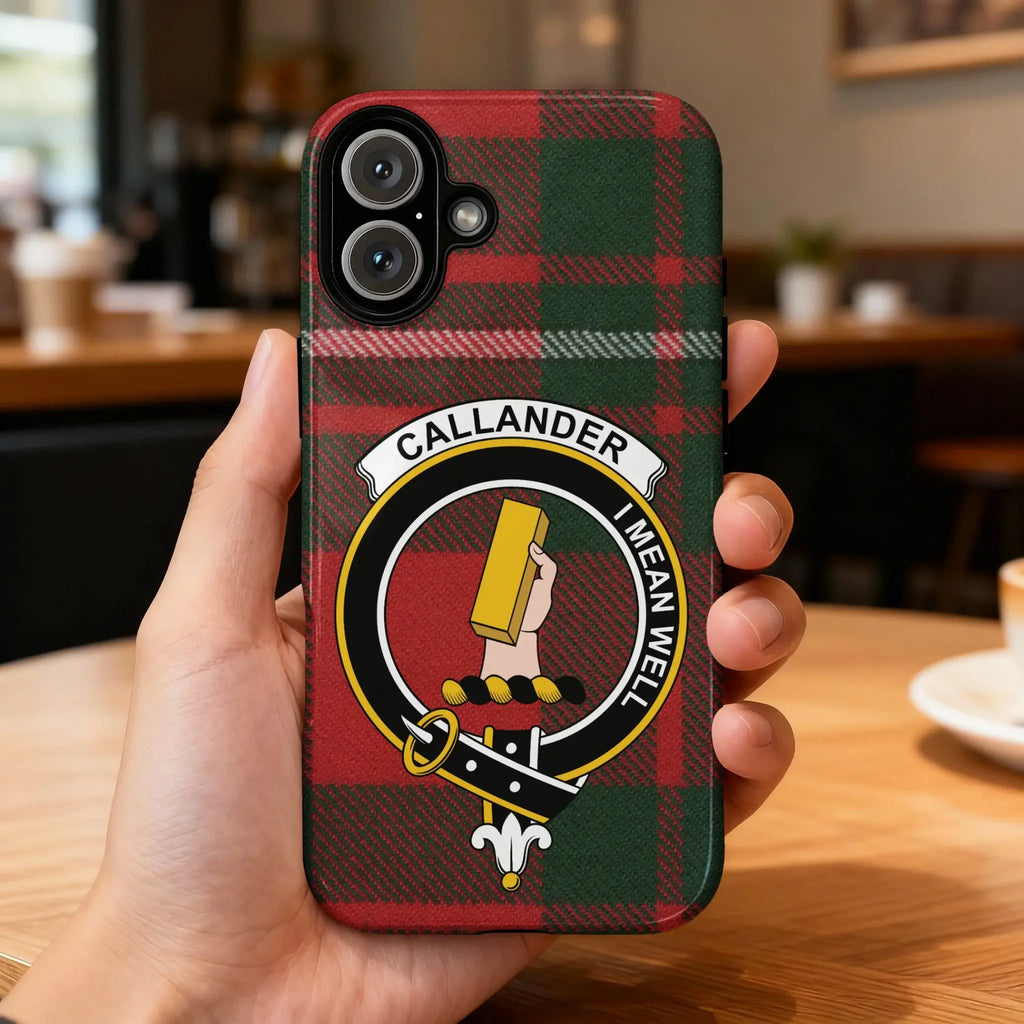 Callander I Mean Well Plaid Phone Case for iPhone 13