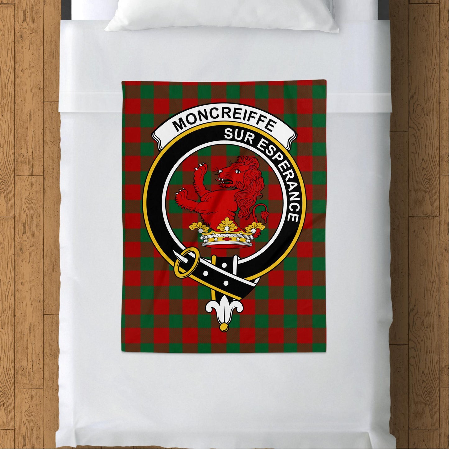 Scottish Clan Moncreiffe Tartan Throw Blanket - Living Stone Gifts