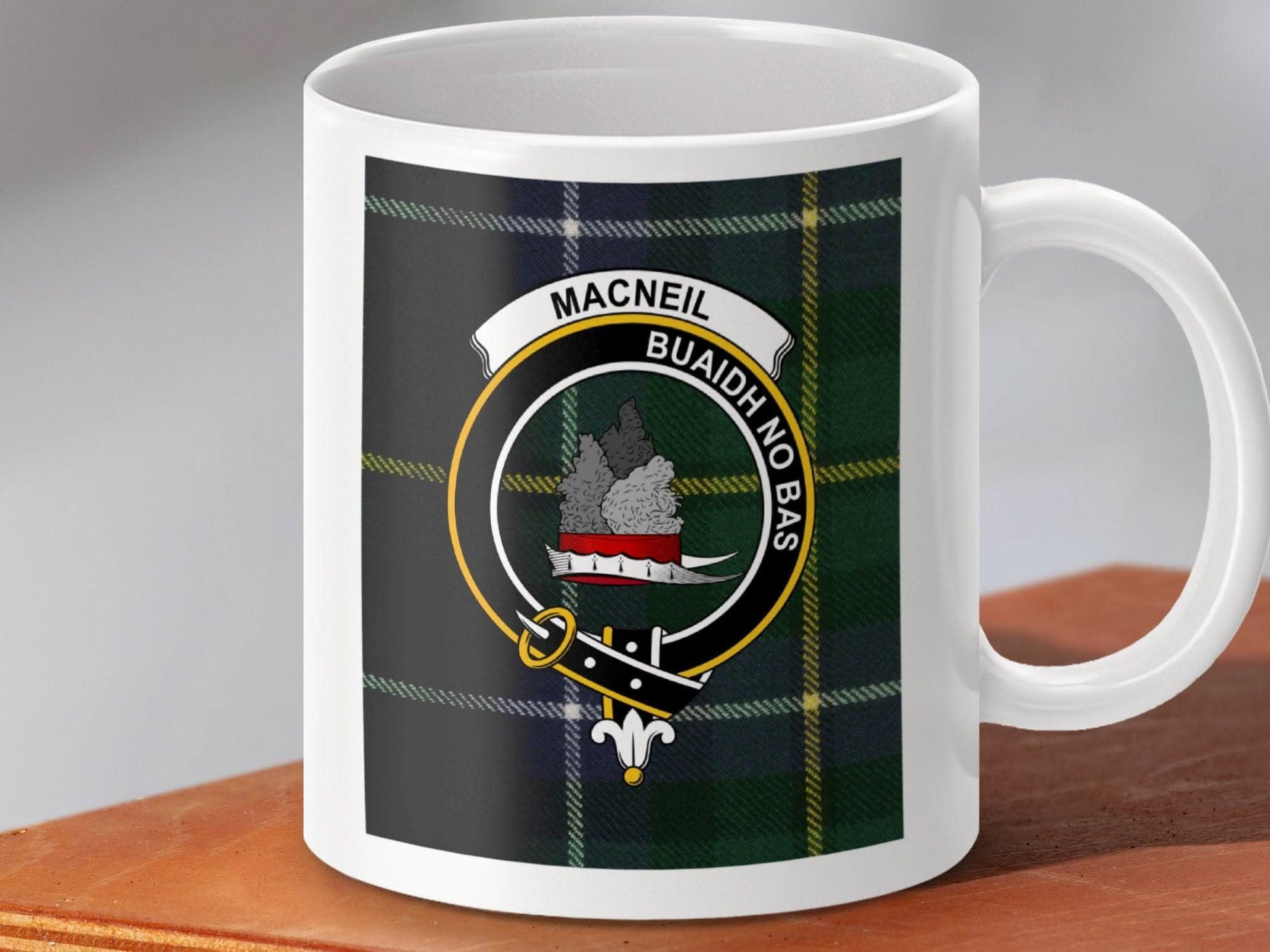 MacNeil Buaidh No Bas Clan Crest Mug product