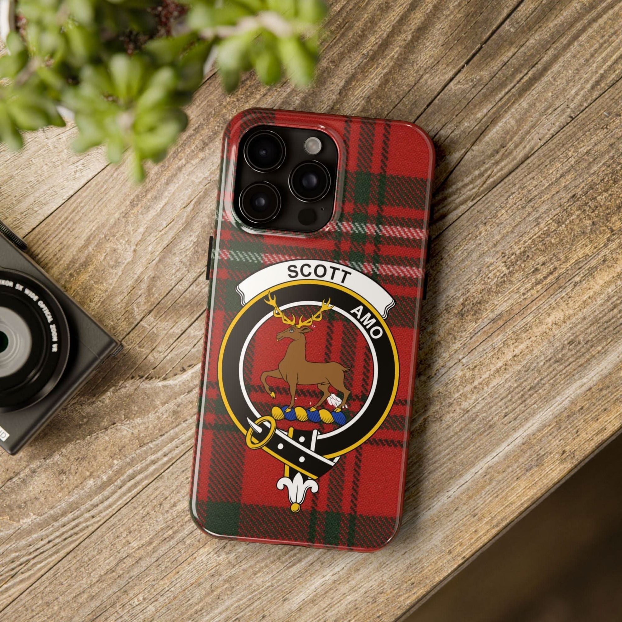 Scott Amo Clan Tartan Plaid Cell Phone Case - Celtic Ancestry Gifts