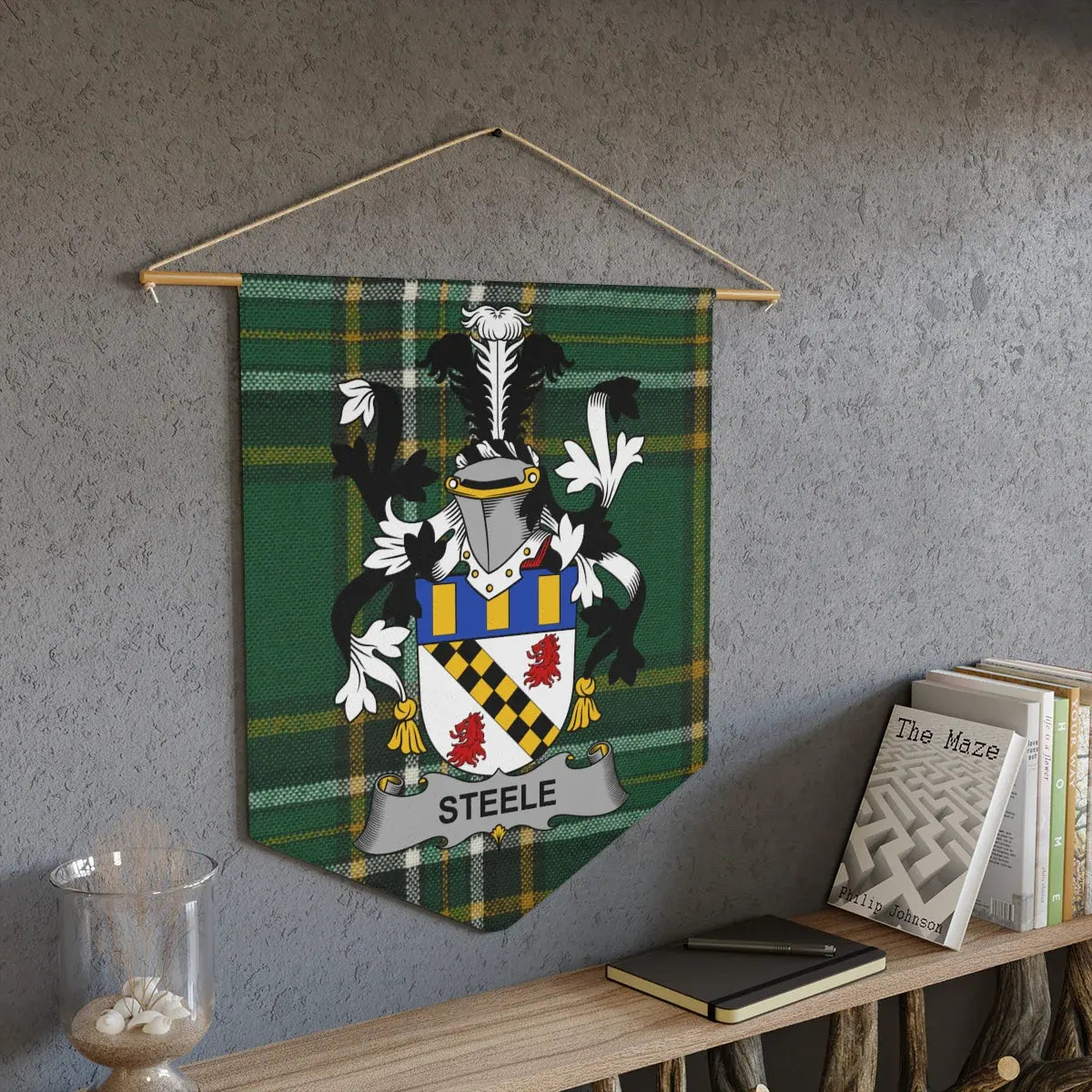 Steele Family Crest Wall Hanging Banner product type
