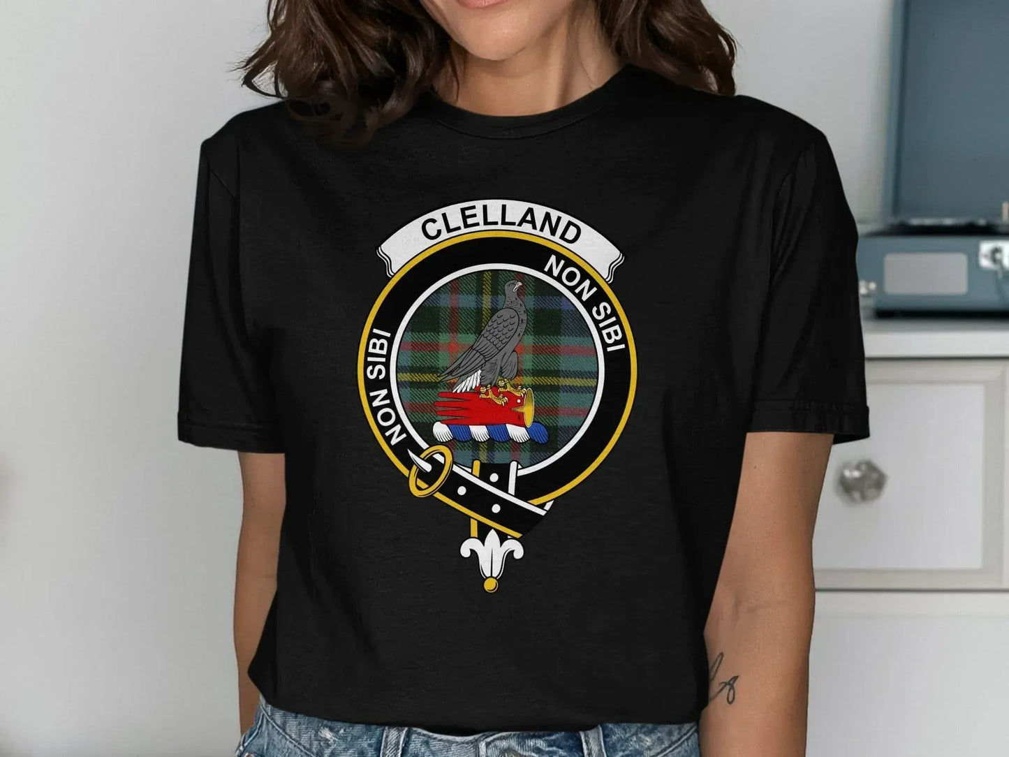 Clelland Crest Emblem Graphic T-Shirt product