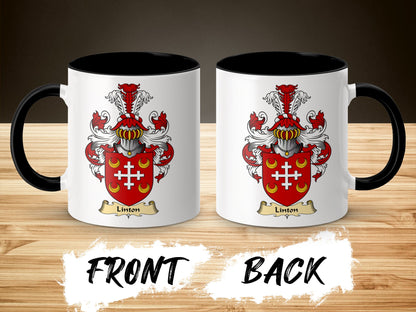 Clan Linton Scottish Coat of Arms Accent Mug - Living Stone Gifts