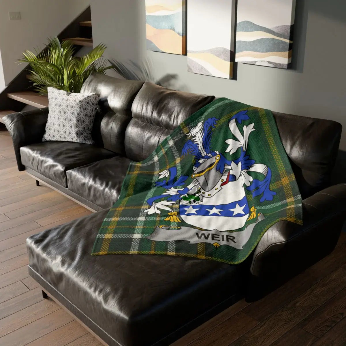 Personalized Family Crest Design Throw Blanket product