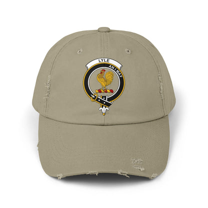 Lyle Clan Crest Heritage Distressed Baseball Cap - Celtic Ancestry Gifts