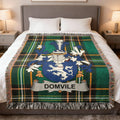 Domvile Family Crest Plaid Tartan Throw Blanket product type