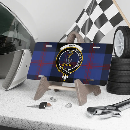 Rait Tartan Crest Emblem Design License Plate product