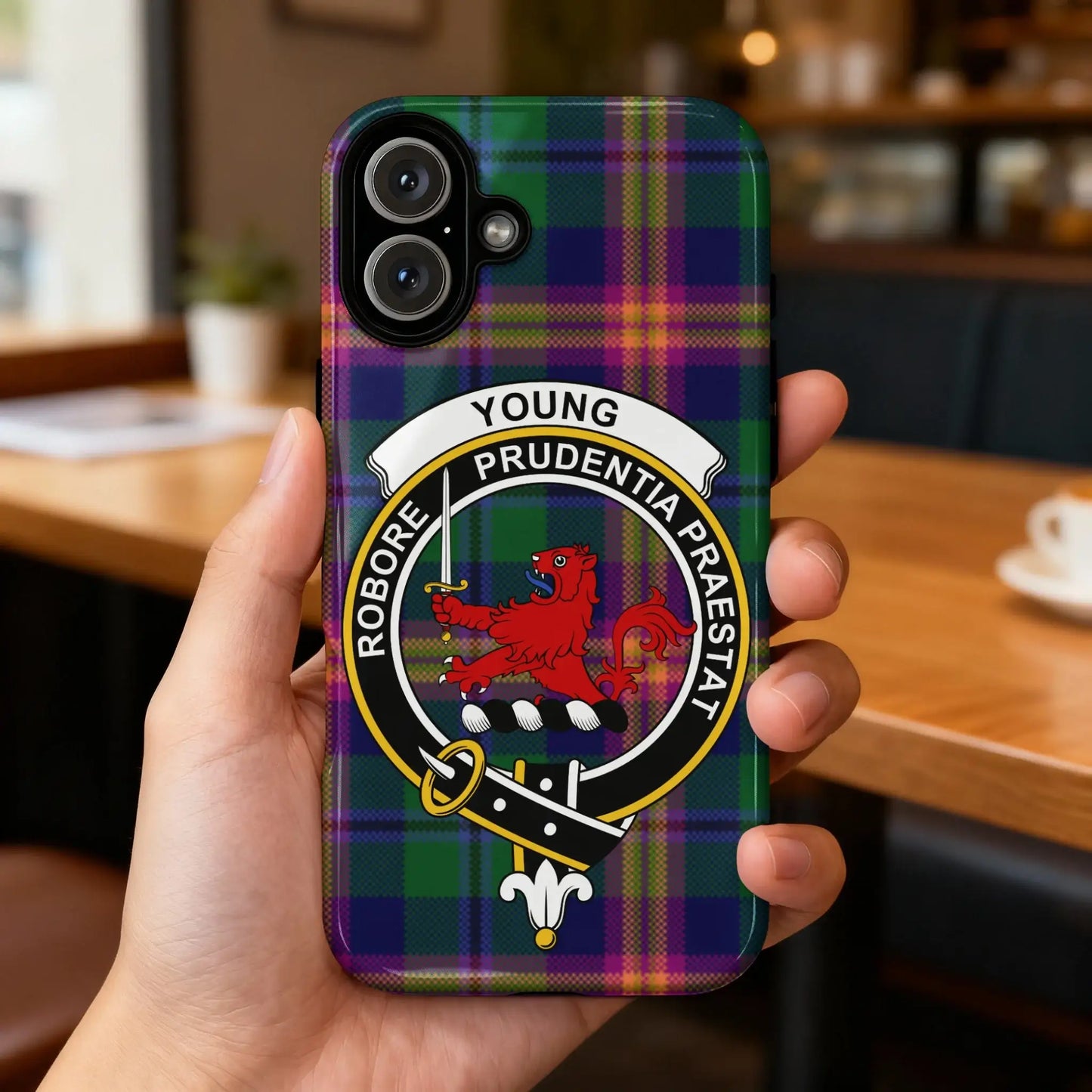 Young Robore Prudential Praestat iPhone Case