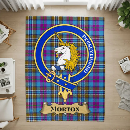 Morton Perseverando Plaid Unicorn Crest Rug product