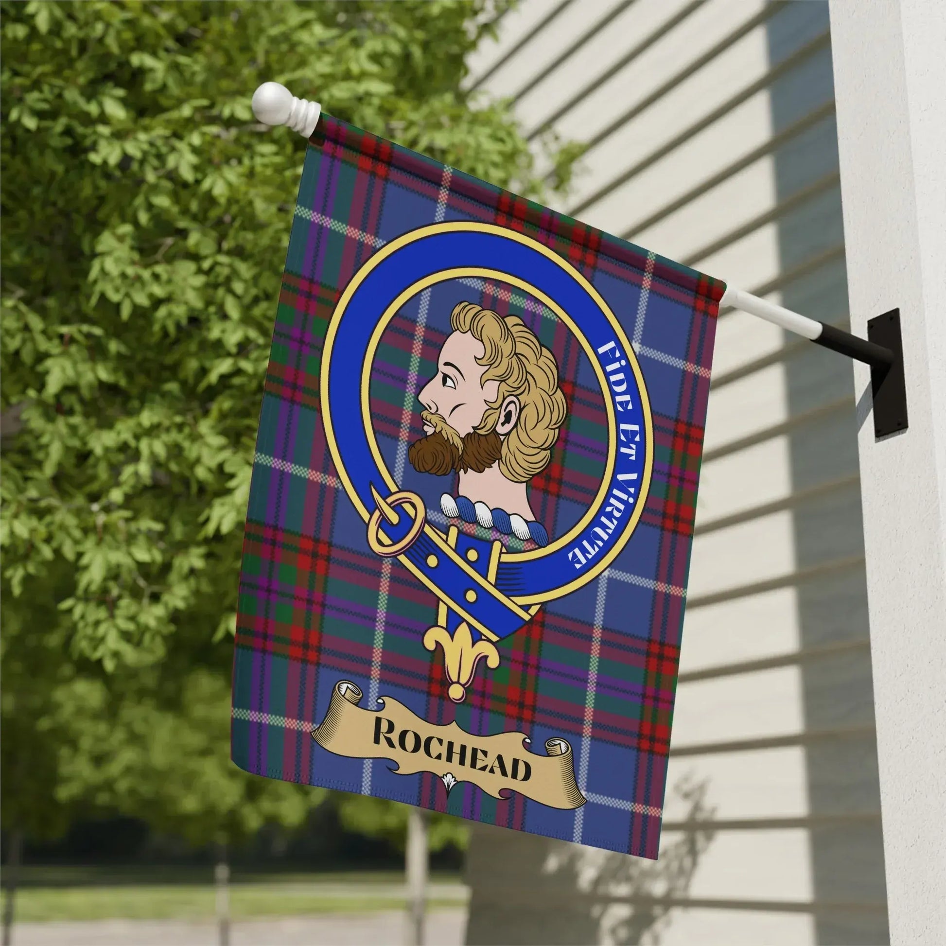 Personalized Tartan Plaid Clan Rochead Flag product