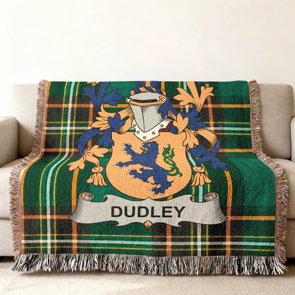 Dudley Family Crest Plaid Green Heraldry product type
