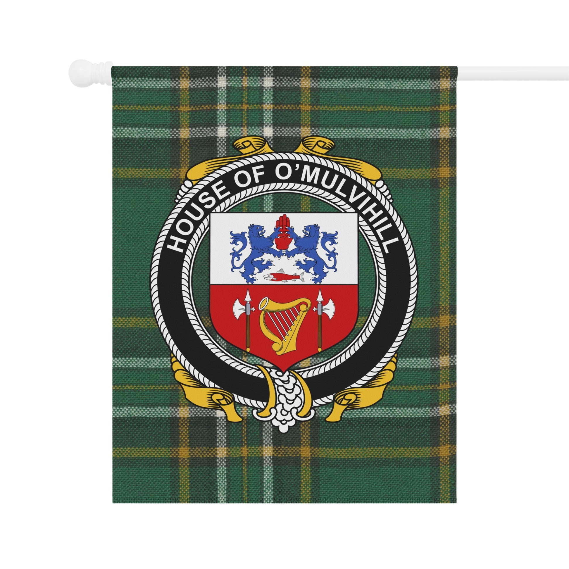 House of O'Mulvihill Crest Plaid Tapestry Decor